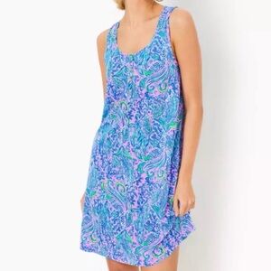 Like New Lilly Pulitzer Lela Henley Tank Dress